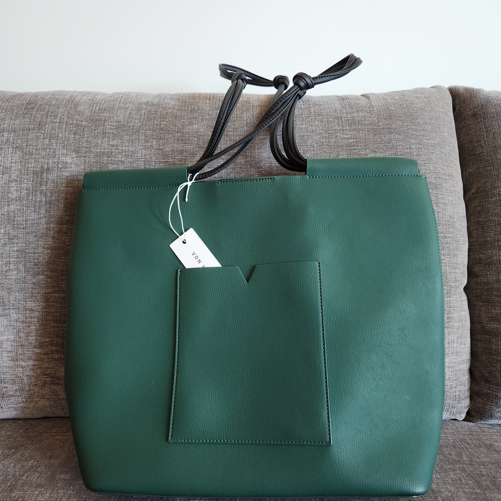 Von Holhausen The Market Tote In Forest Green
